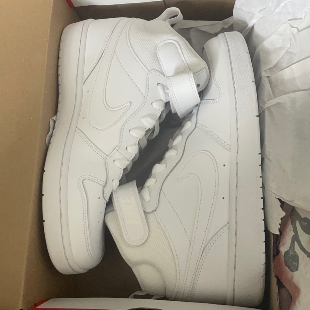 White Nike Mids